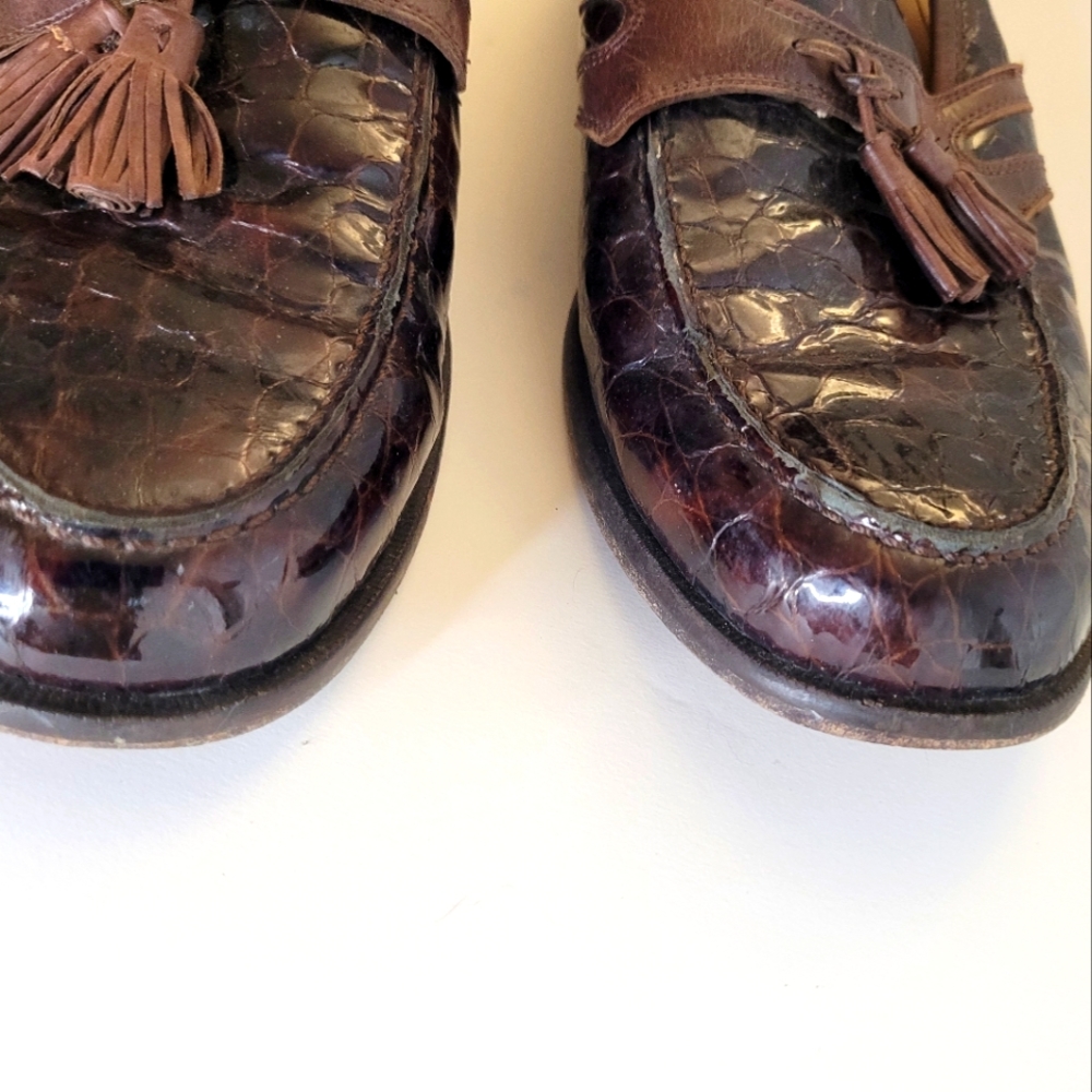 Johnston & Murphy Men's Dress Shoes slip-on Loafers size 9.5 - Picture 10 of 11